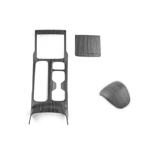 3pcs Wood Grain Gear Shift Panel Cover Gear Shift Knob Trim For Kia Telluride - Bild 1 von 8