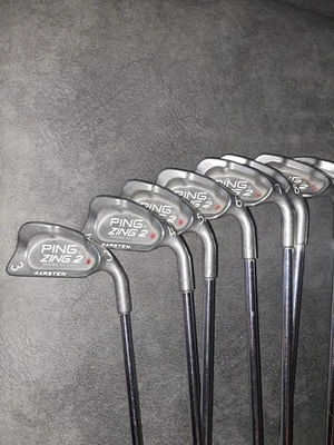 Ping Zing 2 Irons / 3-PW+SW / Red Dot / Stiff Flex Ping JZ Shaft - Image 1 of 4