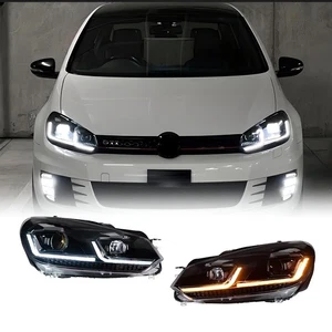 For VW Golf 6 Mk6 2009-2014 LED Headlight DRL Turn Signal Projector Lens   - Picture 1 of 11