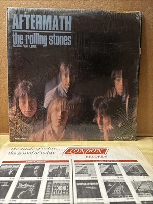 The Rolling Stones “Aftermath” LP 1966 Original London Mono LL 3476  / Shrink - Image 1 of 4