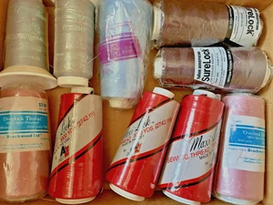 NEW LOT 10 OVERLOCK Machine Spools SureLock MaxiLock Serger Sew Thread FREE SHPG - Picture 1 of 1