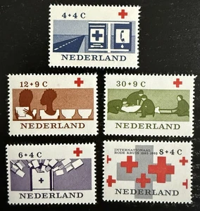 1963 Netherlands Red Cross Stamp Set • Semi-Postals • Unhinged MNH - Picture 1 of 1