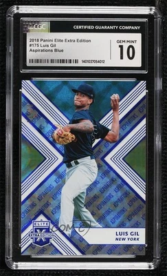 2018 Panini Elite Extra Edition Aspirations Blue /75 Luis Gil CGC 10 Gem Mint - Image 1 of 2