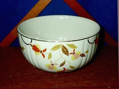 Hall Superior China Autumn Leaf Jewel Tea 6 1/4" Radiance Mixing Bowl - Image 1 of 2