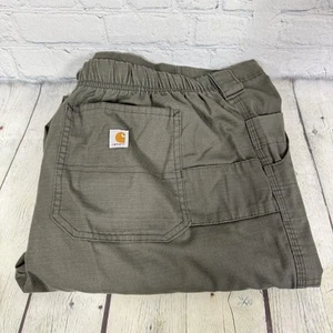 Vintage Carhartt Hose Herren Größe 2X grün Cargo Wandern Angeln lose Baggy Carpenter - Bild 1 von 14