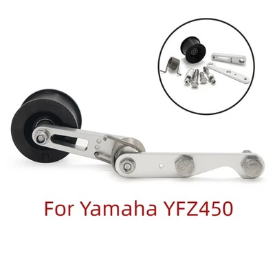 Tensor de cadena ajustable estriberas rodillo para Yamaha YFZ450R 2009 YFZ450 2010+ Foto 1 de 4