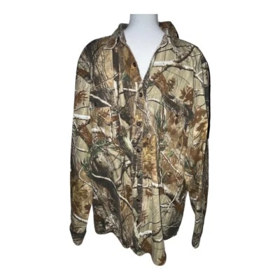 Cabela’s real tree camo long sleeve button down shirt - Men’s 2XL - Image 1 of 4