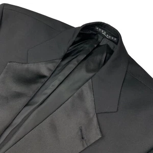 Hugo Boss Men's 100% Wool Notch Lapel 1-Button Tuxedo Jacket Black • USA • 40R - Picture 1 of 12