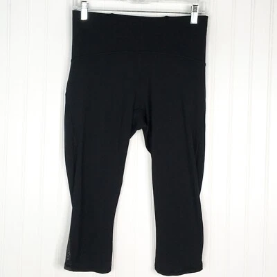 Lululemon Athletica Capri Black Size 8 Mesh Cut Out Leggings - Image 1 of 4