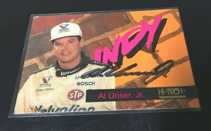 AL UNSER JR. Autogramm handsignierte Sammelkarte - Bild 1 von 2