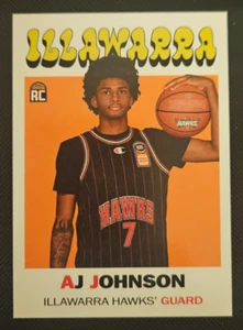 2023-24 Topps NBL Basketball Throwback (1971) #TB-16 AJ Johnson RC!! - Picture 1 of 2