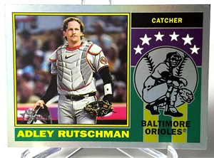2025 TOPPS HERITAGE '76 PLAYER ICONS SILVER HOLO #76PI8 ADLEY RUTSCHMAN ORIOLES - Picture 1 of 2