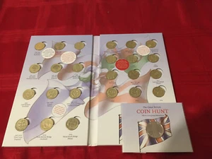 £1 coin hunt Original album complete With Completer’s Medal - Picture 1 of 8