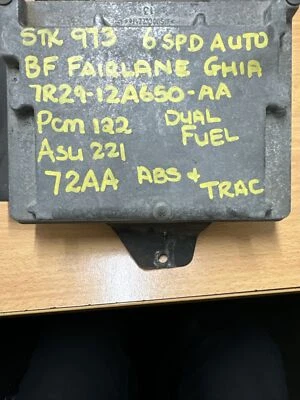 FORD BF FAIRLANE GHIA 6 SPEED AUTO ECU COMPUTER 7R29-12A650-AA - 72AA - STK 973 - image 1 of 2