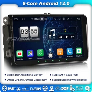 8 Core 64GB 9"Android 12 Car Stereo Sat Nav DAB+For VW PASSAT GOLF CADDY TOURAN - Picture 1 of 12