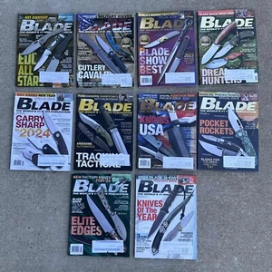 Blade Magazine Back Issues Lot of 10 2022–2024 Knife Collecting - Picture 1 of 5