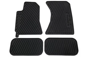 2003 - 2008 Subaru Forester All weather Rubber floor mats Black OEM 4pcs Genuine - Picture 1 of 3