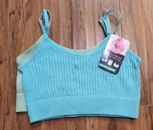 Girls NWT Brami 2 Pack Bra Seamless Sensory Bra Cami Size Medium Sports 360  - Picture 1 of 4
