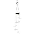 Solar Powered Dragonfly Lights Wind Chimes LED Color Changing Hanging Wind La...