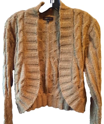 BCBG MAXAZRIA Shrug Wool Blend Long Sleeve Open Front Fall Cardigan Sweater XL - Image 1 of 4