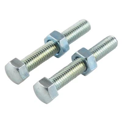 Pernos ajustadores de cadena M8x50 chapados en zinc para Honda CR125-450, CRF125-450 XR650R Foto 1 de 4