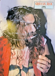 Magazine Illustration Pro Wrestler Cactus Jack cubierto de alambre de púas 1995 - Imagen 1 de 1
