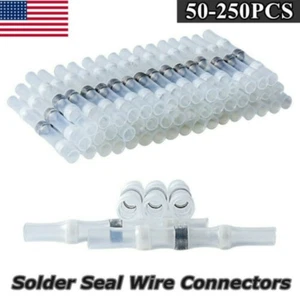 250 un. conectores de cable de cuaderno térmico manga de sello de soldadura impermeables - Imagen 1 de 13