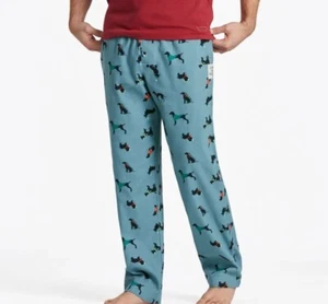 Life is Good Men's Chilly Dogs Pattern Classic Sleep Pants, Smoky Blue XXL - Picture 1 of 4