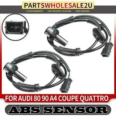2x Rear LH & RH ABS Wheel Speed Sensor for Audi 80 88-92 90 88-95 A4 97-98 Coupe Foto 1 de 4