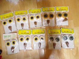 VTGFibre-Craft Macrame Plastic Owl Eyes & Beak 10 *You Pick* Yellow Green Orange