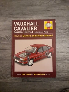 Haynes Service Manual Vauxhall Cavalier Oct 1988 To 1995 F To N Reg Petrol B42 - Picture 1 of 2