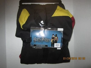 Harry Potter Hogwarts Jersey Fleece Robe Adult Medium Warner Brothers New Tag - Picture 1 of 1