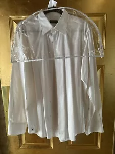 Neiman Marcus Men’s White Button Down Sz: L - Picture 1 of 2