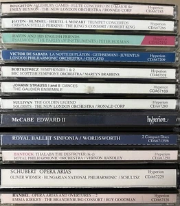 Bulk lot of HYPERION Classical CDs (Mixed Orchestral/Vocal) As Pictured E20 - Imagen 1 de 2
