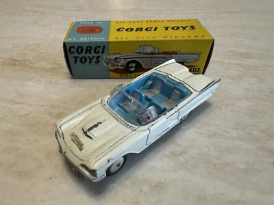 Ford Thunderbird numero 214 Corgi Toys 1964 originale in box da collezione - Immagine 1 di 4