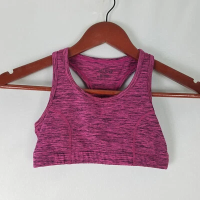 BCG Sports Bra Womens Medium Magenta Low Support Activewear Racerback Straps - Image 1 of 4