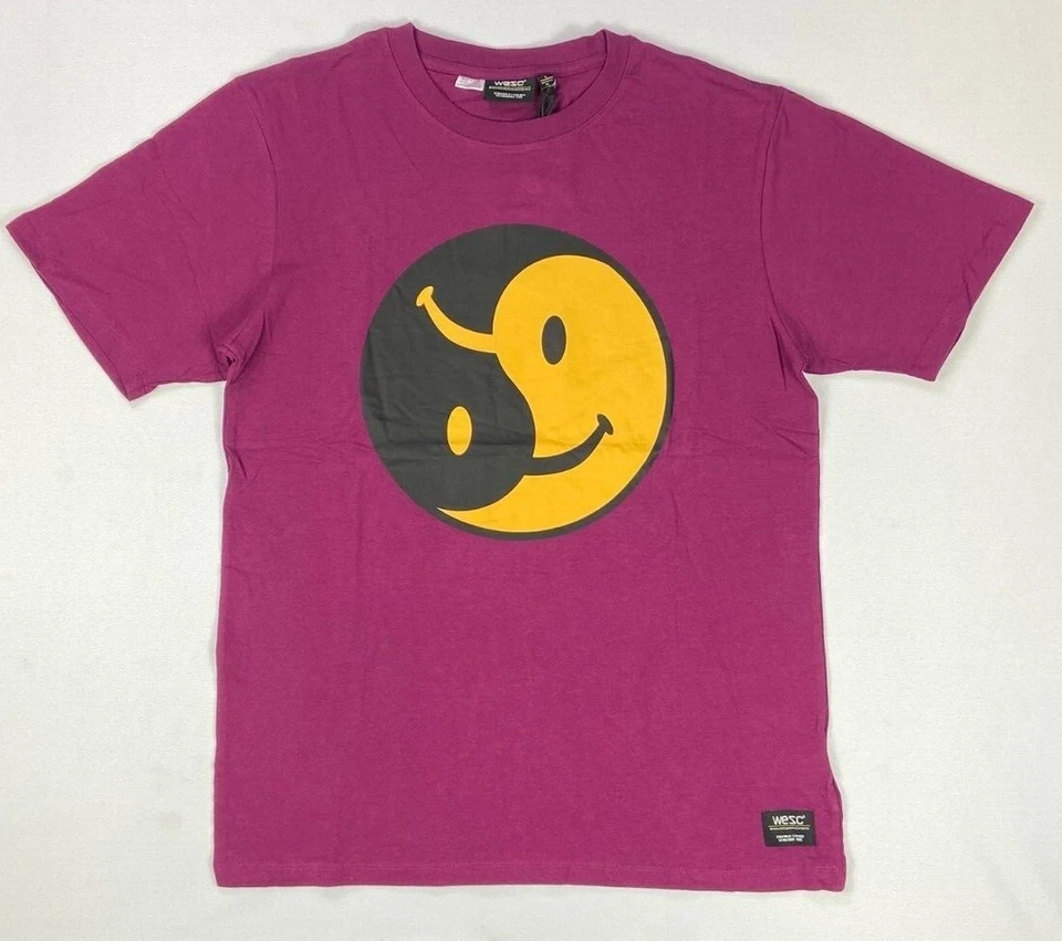 Men's WESC Ying Yang Short Sleeve Cotton T-Shirt  - Image 1 of 1