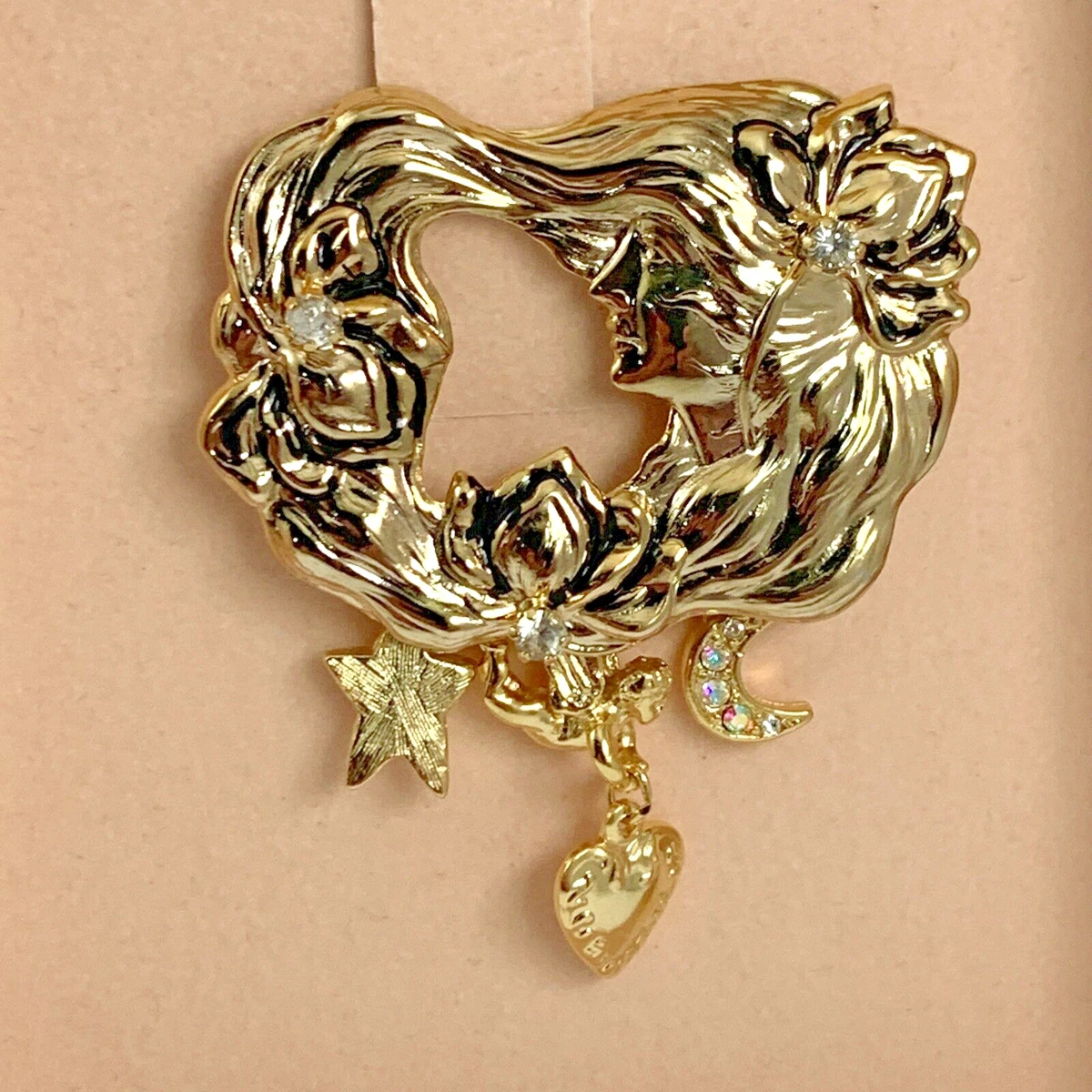 【美品】Kirks Folly カークスフォリー いて座 射手座 ブローチ 美品】Kirks Folly カークスフォリー いて座 射手座 ブローチ