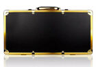 Pro Barber Stylist Suitcase Carrying Case For Clippers Trimmers Scissors Gold