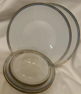 6 Pc Rosenthal Continental GALA BLUE 2 Dinner Plate 10.5" 2 Salad 7” 2 Bread 6” - Picture 1 of 5