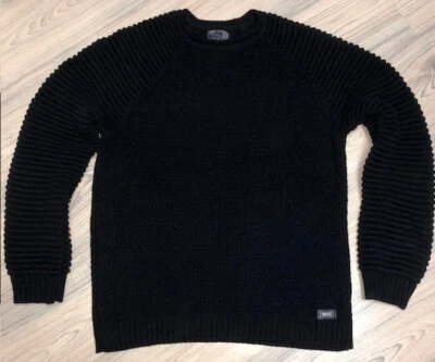 Rusty Neal Herren Strickpullover in modischem Grobstrick-Design Schwarz Gr. XL - Bild 1 von 4
