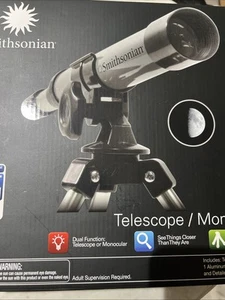 NEW! Smithsonian Telescope/Monocular Dual Function Aluminum Tripod STEM - Picture 1 of 2