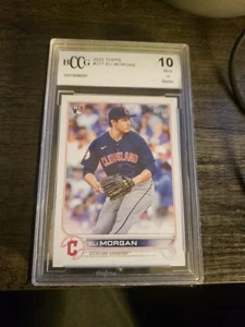 2022 Topps #217 Eli Morgan Rookie Cleveland Guardians Gold Star Parallel Mint 10 - Picture 1 of 2