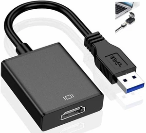 USB 3.0 to HDMI Notebook Adapter Converter Cable For PC Laptop Mac OS HDTV 1080P - Zdjęcie 1 z 11