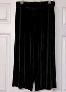 Chico's Travelers Wide Leg Black Pants Sz 2 Large - Picture 1 of 4