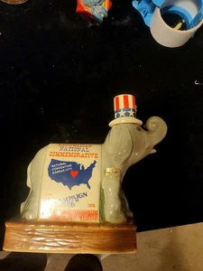 Ezra Brooks Heritage China Republican #185 1976 Bicentennial Decanter Vintage 🥃 - Picture 1 of 7