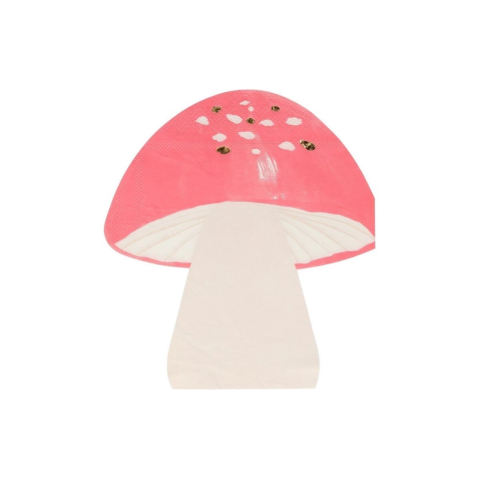 Fairy Garden Party Mushroom Toadstool Paper Party Napkins (16 Pack) - Image 1 of 1
