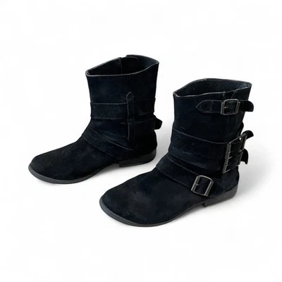 Botines Zigi Soho de cuero negro para mujer 8,5 con detalles de hebilla - Boho Foto 1 de 4