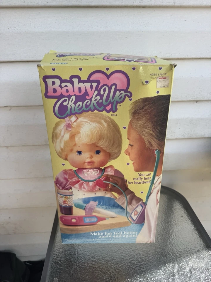 ТОЛЬКО КОРОБКА!!!! Винтажная кукла 1993 Kenner Baby Check-Up Doctor Heartbeat Box БЕЗ КУКЛЫ - Изображение 1 из 4