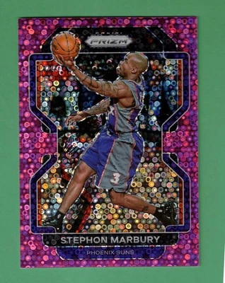 2021-22 PANINI PRIZM STEPHON MARBURY ROSA FAST BREAK 43/50 #277 SOLES Foto 1 de 2